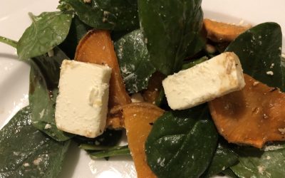 Spinach and Sweet Potato Salad